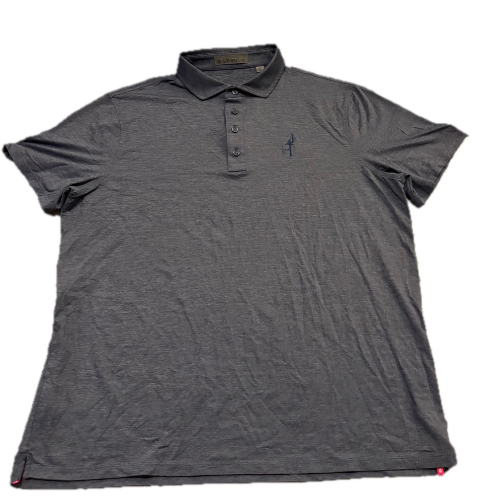 G/FORE Mens XXL Charcoal Grey Bandon Dunes Old Macdonald Ghost Tree Golf Polo